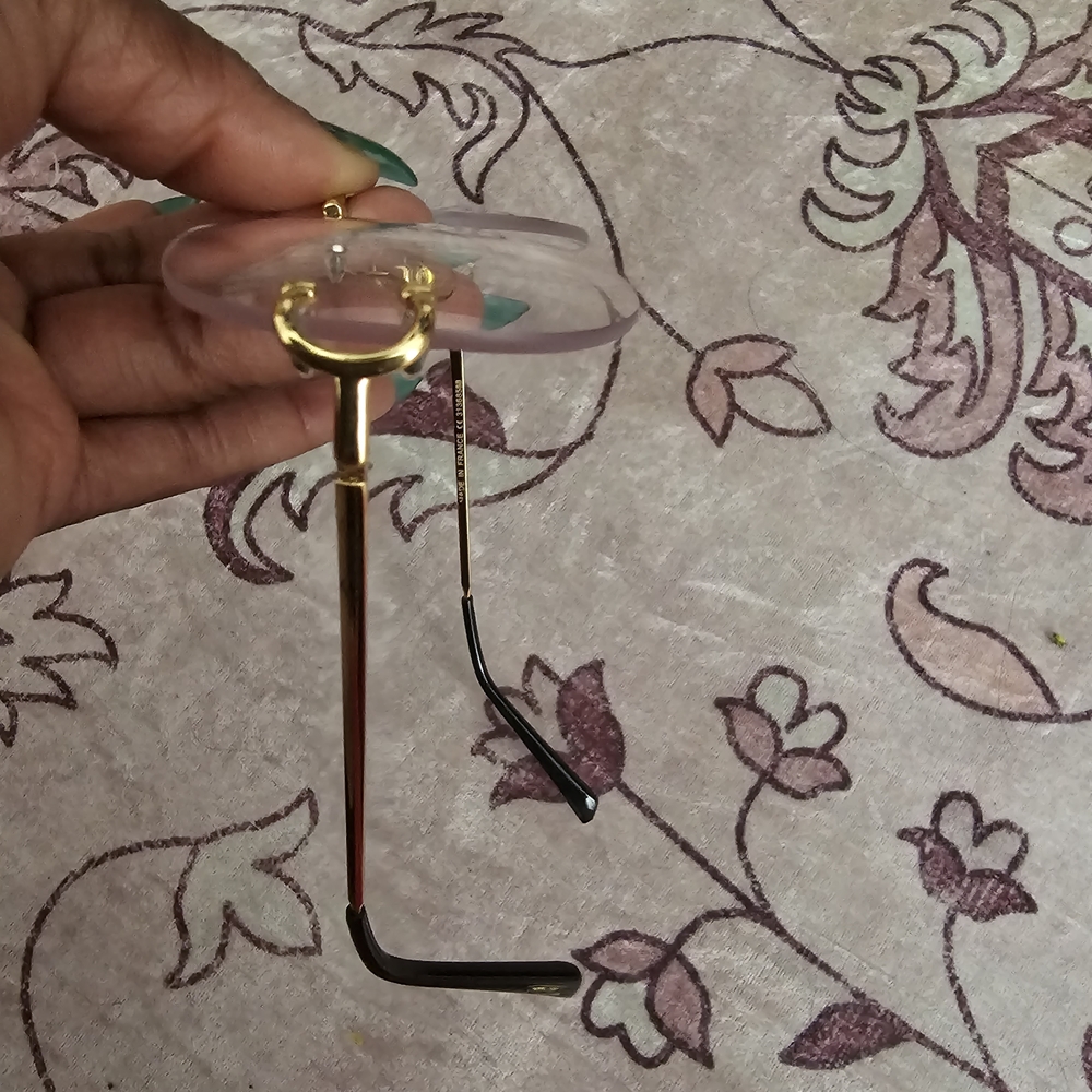 Chic Gold and Black Women's Glasses
